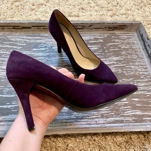 Dark purple Nine West 4 pumps. 4 inches. Size 8.5